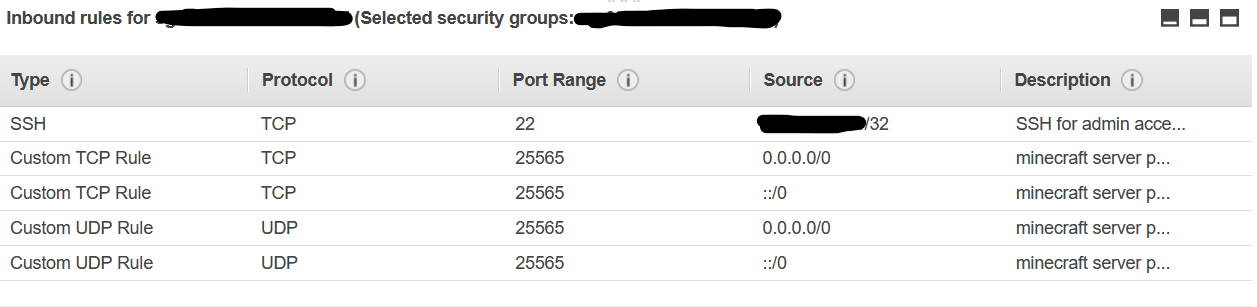 Configure Security Rules for EC2 Instance